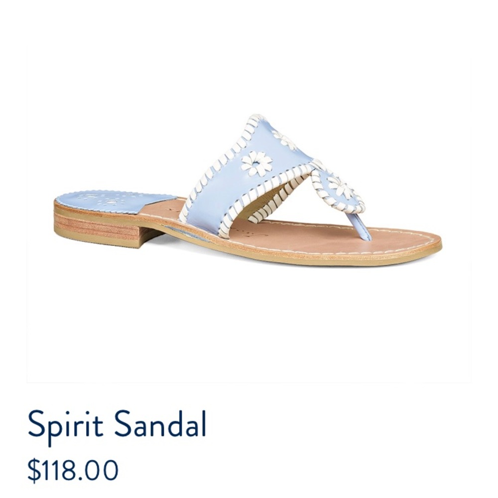 Gently used blue s8 Jack Roger Spirit Sandals.